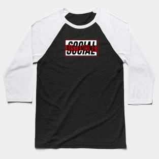 Social Distancing Baseball T-Shirt